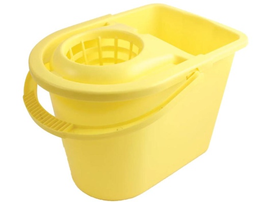 [12433] Mop Bucket Square 15L Yellow