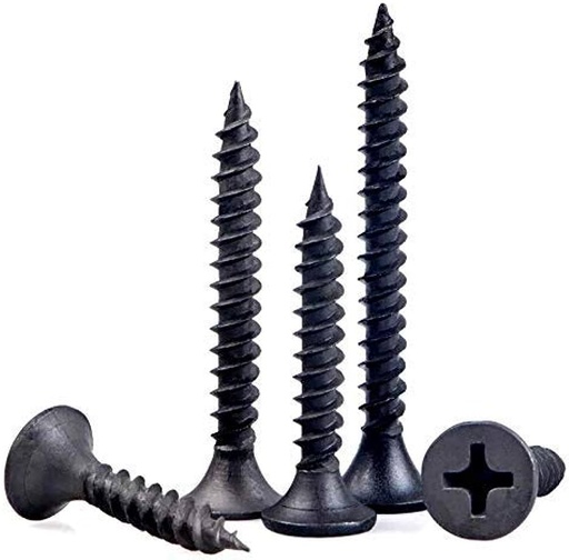 [7544] Screw - Drywall, Black/DMT, FT #6 X 1-1/2"