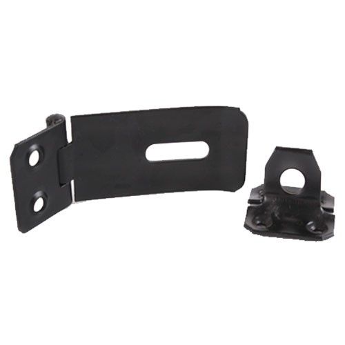 [9370] Hasps & Staples 5" Black Heavy Duty