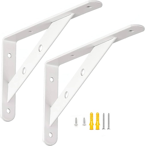 [9377] Shelf Bracket 18" X 8" White