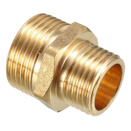 [9648] Reducing Nipple 1/2" X 3/8" - Brass