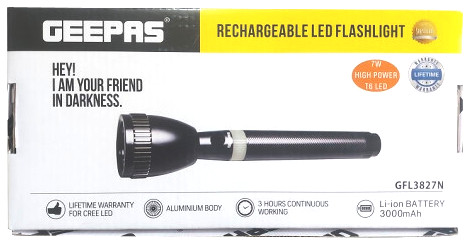 [11141] Led Flash Light Rechargeble Brand: Geepas