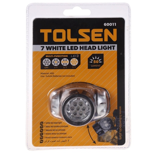 [5835] Ts 7 White Led Head Light (Battery Type) ST-HG8303