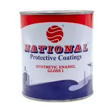 [10577] National Syn. Enamel Gloss 0.9L 800-White