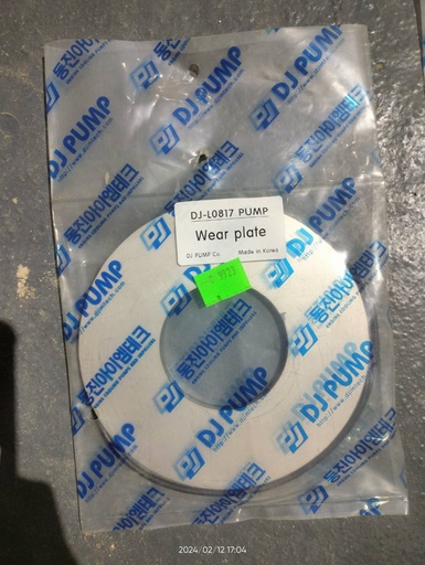 [9899] Wear Plate (Pump Parts) Dj-U002