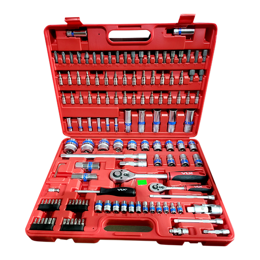 [6233] Socket Set 132Pcs (Dr.1/4", Dr.1/2" 4-32MM) VLX Brand