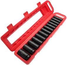 [6235] Deep Impact Socket 1/2"Dr. 10-32MM VAL 13P/Set VL618BM