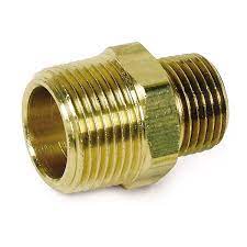 [12741] Brass Reducing Nipple Size 1/4" X 3/8" Brand: Eurox