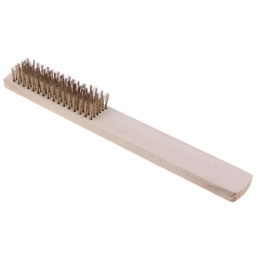 [12808] Brass Brush Wood Handle SJ3071 (6 Row) Brand: Giant Kingkong