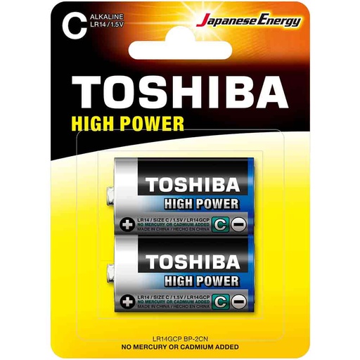 [5818] Battery C Size 1.5V (2Pcs/Set) Toshiba