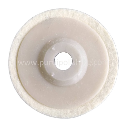 [7277] Felt Polishing Disc White 4.5"