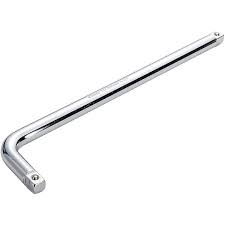 [7356] L Handle 1/2" Dr. X 12" Chrome Denfos