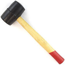 [7386] Hammer Rubber Mallet Plstctd Ger 8Oz