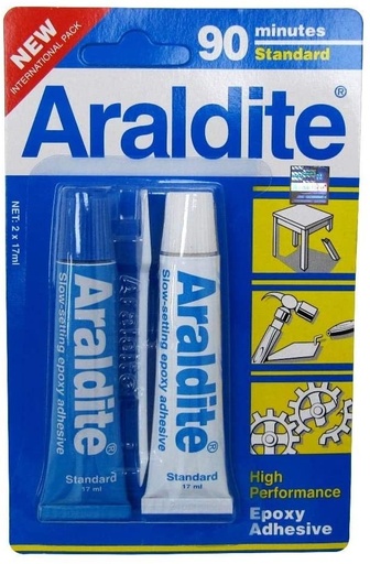 [8437] Slow Setting Epoxy Araldite (2X17Ml) 90Minutes