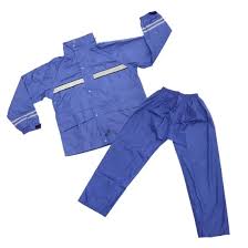 [5766] Raincoat RS OXF YM 03 Navy Blue (L)