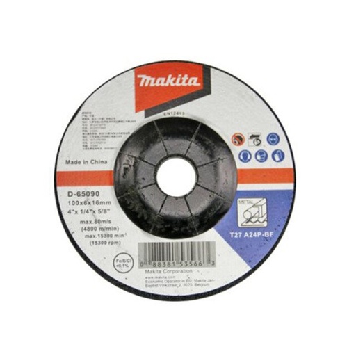 [114 - M] Grinding Wheel 4" (100x6x16MM), D-65090, Makita