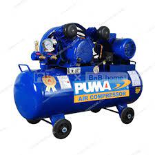[12732] Puma Air Compressor Pump 1Hp V-Belt PP-21 92Ltr Blue 