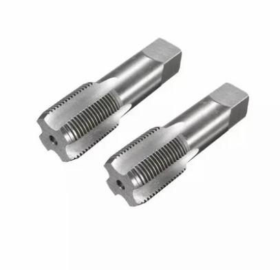 [13030] Carbon Steel Hand Taps 3/4" X 14 BSPF (2Pcs) - Triangle Uk