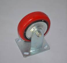 [13509] Caster Wheel 4" Plate Orientation 2 Ps, Rotation 2Ps,