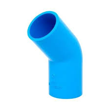 [13537] PVC Fitting - Elbow 45°, 4", High Pressure 13.5, TS Blue