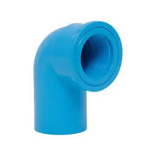 [13595] PVC Fitting - Faucet Elbow,(HP)13.5, 1", Ts,Blue 
