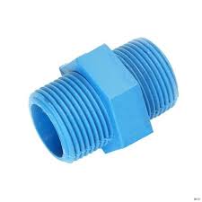 [13628] PVC Fitting - Nipple, 3/4" High Pressure 13.5, TS Blue