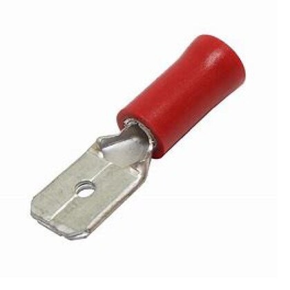 [13694] Wire Connector Male Flat Type Mdd1-250 (Red)