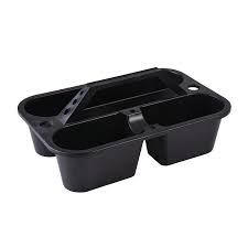 [14432] Plastic Tray With Dividers HL30110-A Black