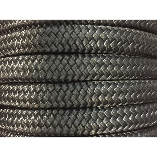 [14686] Rope - PP, Weaving, Black, 20MM*200Mtr