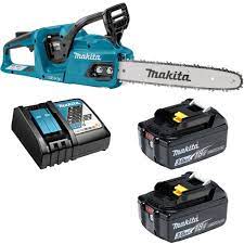 [14694] Chainsaw, Cordless, 18V 3.0Ah, DUC204Z, BL1830, DC18SD (2 Battery + Charger) Makita