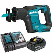 [14698] Cordless Recipro Saw DJR188Z (2 Battery BL1830, 18V 3.0Ah + DC18SD Charger) Makita