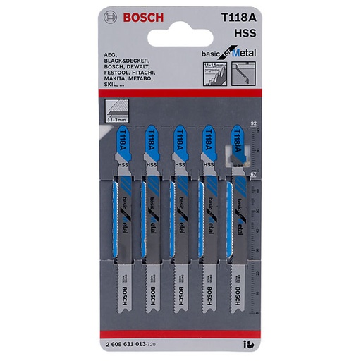 [14722] Jigsaw Blade T118A Bosch