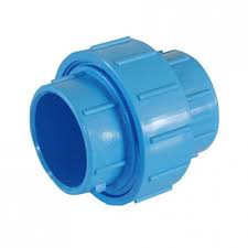 [15188] PVC Short Union, Socket Type, TF, Blue 1"