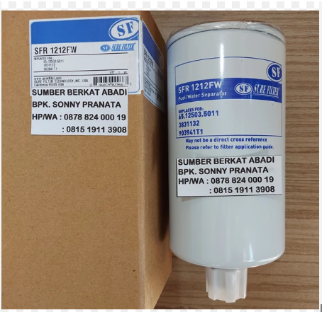 [20198] Fuel Water Separator Filter SFR 1212FW (SURE FILTER)
