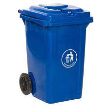 [15724B] Dust Bin with Wheels, Blue, 240L, (730*580*1080MM)