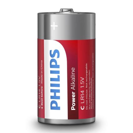 [15926]  Philips Battery 1.5V, LR14P2B/97, LR14 Baby, (C SIZE) (2pcs/card)