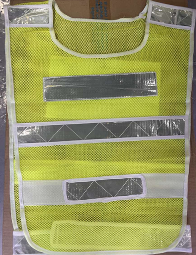 [15973] Safety Vest - Reflective, Fluorescent - Green