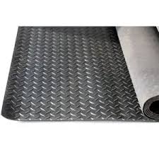 [16066] Metallic Floor Mat - Thickened Herringbone, Grey, 1.5*12Mtr