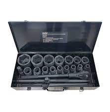 [16302] Socket Set 3/4" (15Pcs/Set), Black Brand: Ldexin