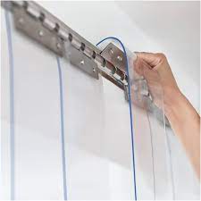 [16413] PVC Magnetic Curtain, Clear Transparent, 2MM*300MM*25Mtr