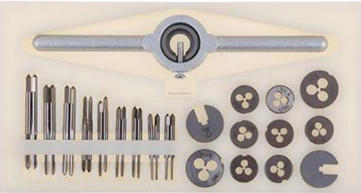 [7302] Tap & Die Set 31pcs, 29 x 19 x 4cm, 1.2kg