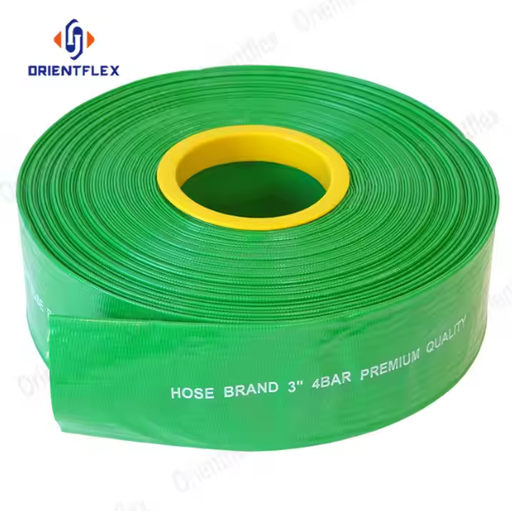 [16631] PVC Flat Hose 3" x 50Mtr (Green)