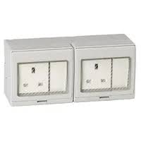 [17269] Switch ABS Material TSL-2SS (2 Gang Switch, 2 Gang Socket)