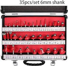 [17641] PTA - Router Bit Set (B) D15-000035, 1/4" Shank (35Pcs/Set)