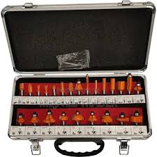 [17643] PTA -Router Bit Set (A)D15-000024, 1/4" Shank (24Pcs/Set)