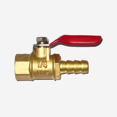 [18381] Valve- Ball Valve Brass 1/2", Inner Rubber Hose 12 MM (Hose & Female)