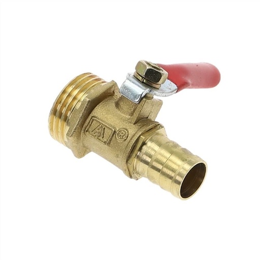 [18383] Ball Valve - 1/2", Outer Rubber Hose 12MM (H&M) (15336)