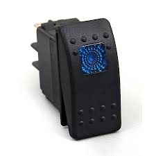 [18761] Switch With Blue Backlight, 10A, With Auto Reset