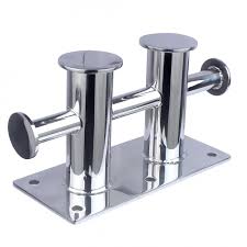 [18783] Double Cross Pillar Bollard, SS316, 260*120*165MM