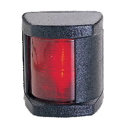 [18717] LED Port Side Light (Red), Black Cover, 4", DC24V